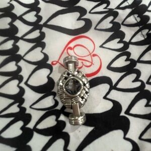 Brighton Silver Bracelet with Black Stone